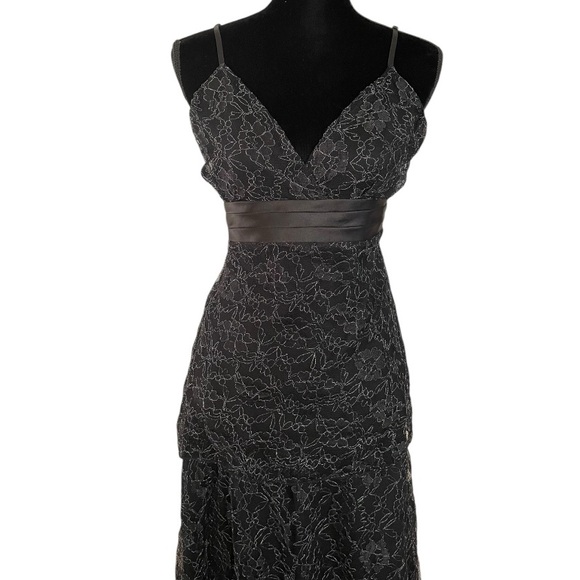 Papillon women’s vintage retro two-piece babydoll tank midi lace full skirt M - Picture 3 of 9